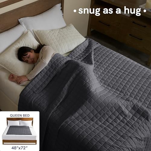 Dark grey cooling glass bead blanket 15 lbs — photo 3
