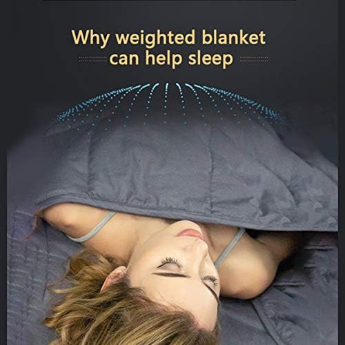 Dark grey queen weighted blanket with glass beads — photo 3