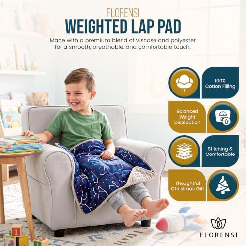 Blue sensory travel lap pad 5 lb — photo 3