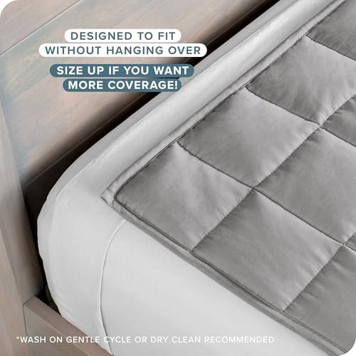 Light grey cotton weighted blanket 15 lbs — photo 3