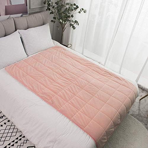 Pink sherpa minky velvet heavy blanket — photo 3