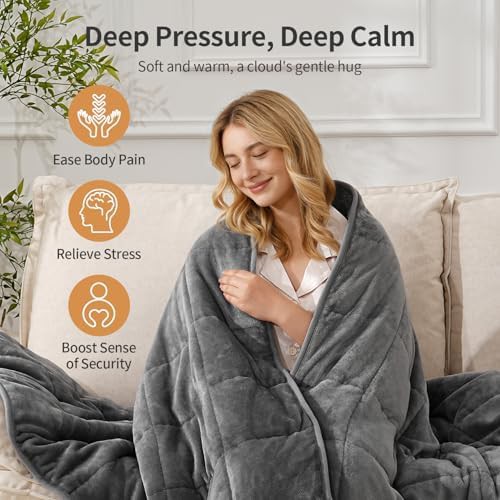 Sherpa queen weighted blanket 15lbs — photo 4
