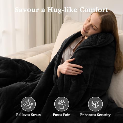 Sherpa queen weighted blanket 15 lbs — photo 4