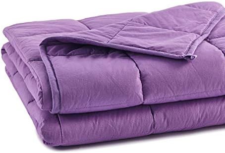 Purple cotton kids weighted blanket 7 lbs — photo 3