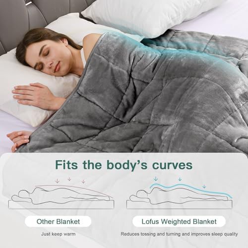 Grey sherpa queen weighted blanket 20 lbs — photo 3