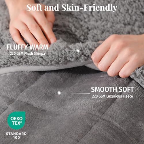 Topblan 15lbs twin fleece weighted blanket — photo 3