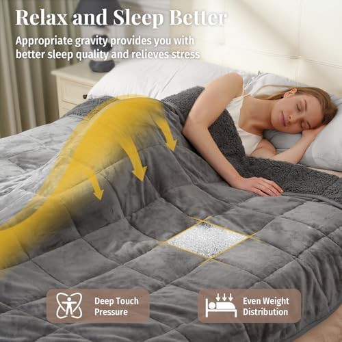Topblan 15lbs twin fleece weighted blanket — photo 4