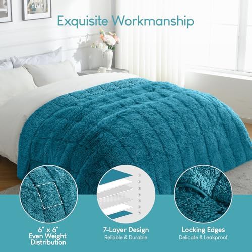 Twin sherpa weighted blanket fifteen pounds — photo 4