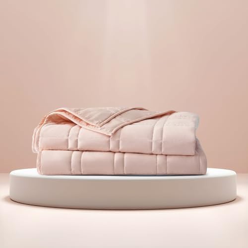 Petal pink mini weighted blanket for kids