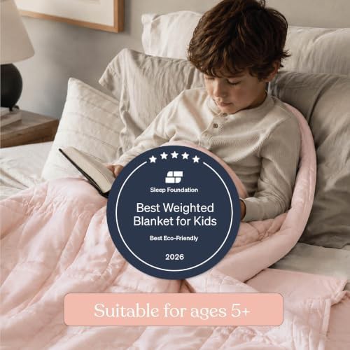 Petal pink mini weighted blanket for kids — photo 4