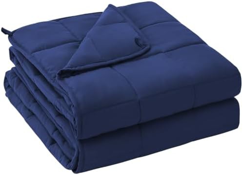 Blue queen size weighted blanket 20 lbs