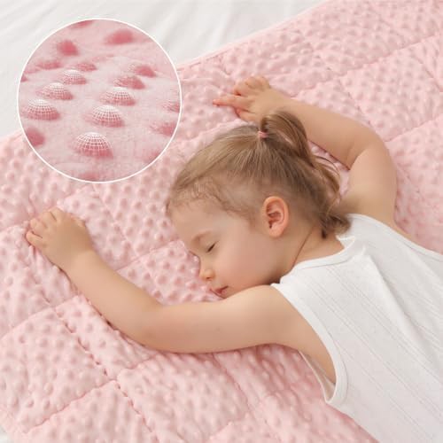 Pink minky kids weighted blanket 7 lb — photo 4
