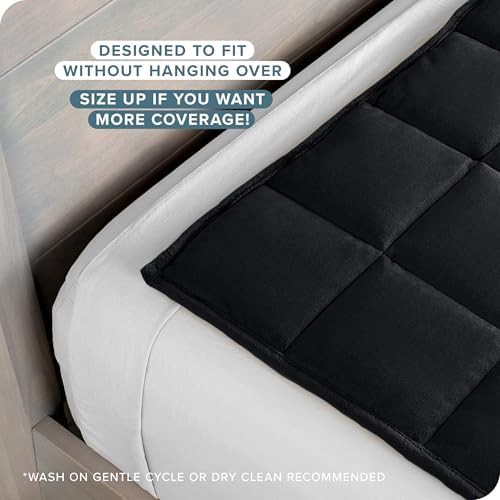 Black minky fleece weighted blanket 25 lbs — photo 3