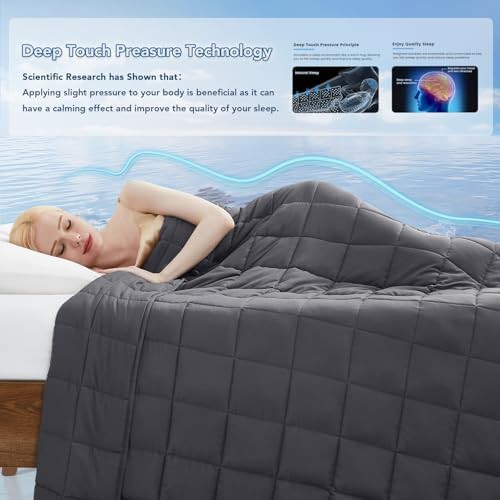 Twin 15 lbs glass bead weighted blanket — photo 3