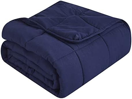 Twin 15 lbs microfiber cooling weighted blanket