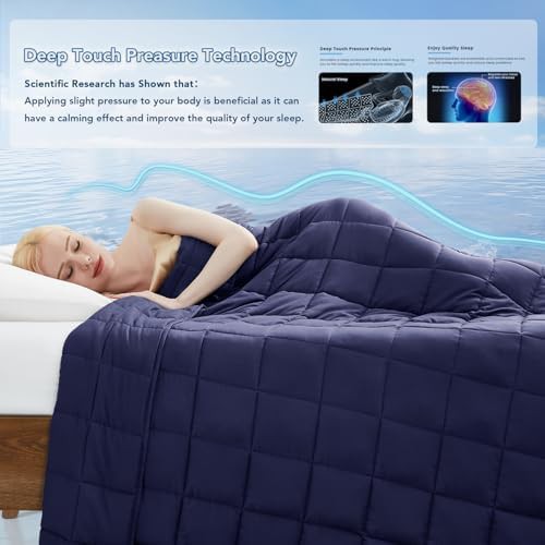 Twin 15 lbs microfiber cooling weighted blanket — photo 3