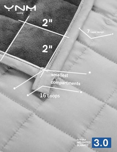 Light grey bamboo and velvet weighted blanket — photo 5
