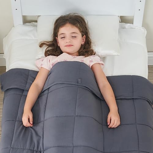 Grey throw weighted blanket 7 lbs — photo 5