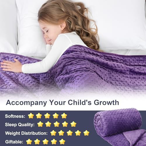 Purple velvet weighted throw 7 lbs — photo 4