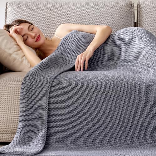 Knitted queen size weighted blanket 15 lbs — photo 3
