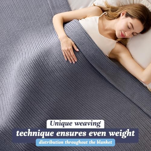 Knitted queen size weighted blanket 15 lbs — photo 4
