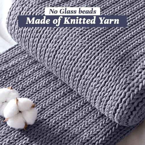 Knitted queen size weighted blanket 15 lbs — photo 5