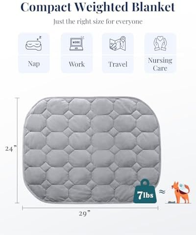 Velvet weighted lap pad for adults — photo 3