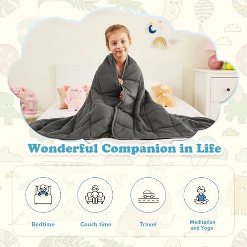 Grey cooling weighted blanket 7 lbs — photo 4