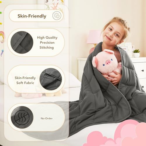 Grey cooling weighted blanket 7 lbs — photo 5