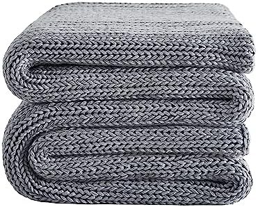 Knitted adult cooling weighted blanket