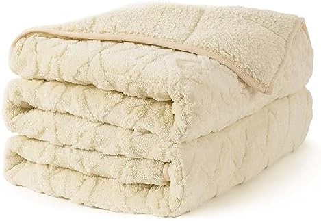 Topblan 15lbs knitted sherpa weighted blanket