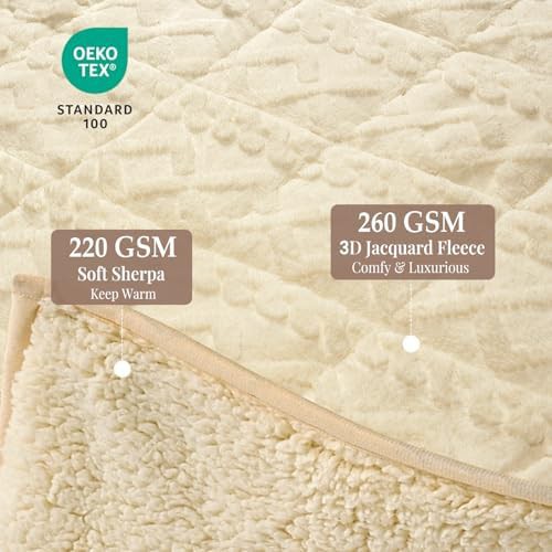Topblan 15lbs knitted sherpa weighted blanket — photo 3