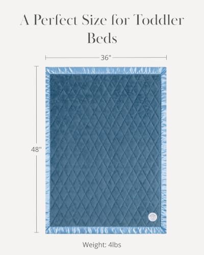 Ocean blue minky kids weighted blanket 4 lb — photo 5
