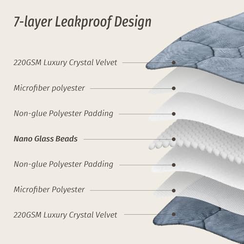 Velvet travel weighted lap blanket 7 lbs — photo 5