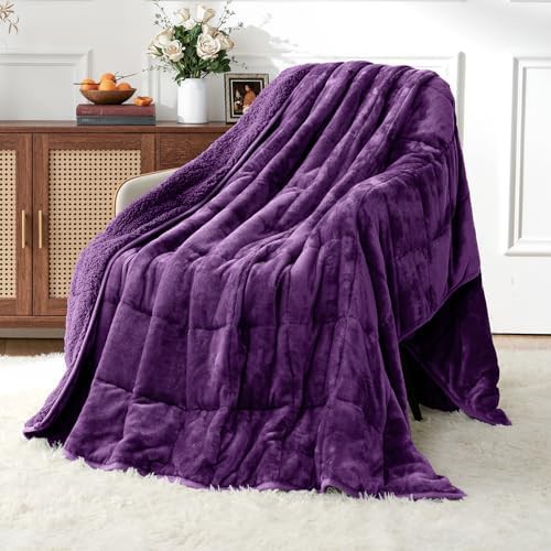 Sherpa queen blanket 60x80 inches 15lbs