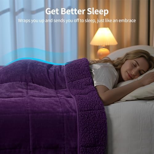 Sherpa queen blanket 60x80 inches 15lbs — photo 3