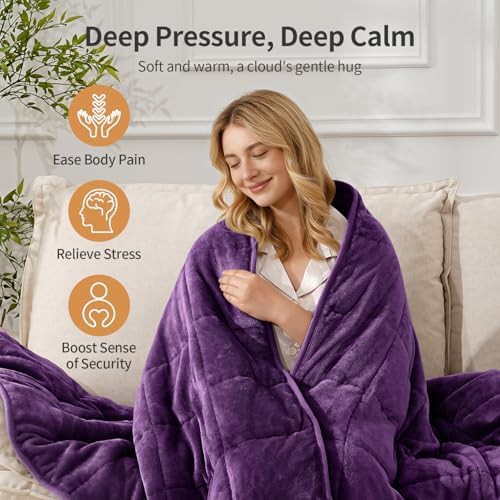 Sherpa queen blanket 60x80 inches 15lbs — photo 4