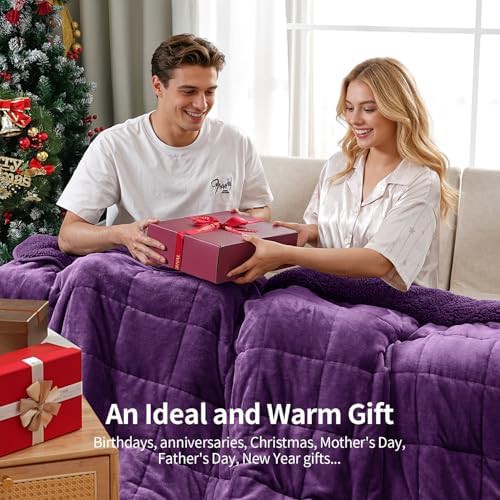 Sherpa queen blanket 60x80 inches 15lbs — photo 5