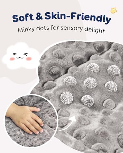 Soft minky dot weighted blanket 3 lbs — photo 5