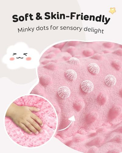 Cooling minky dot weighted blanket 3 lbs — photo 4