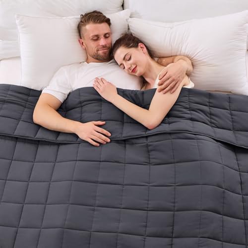 Grey king size weighted blanket 20 lbs