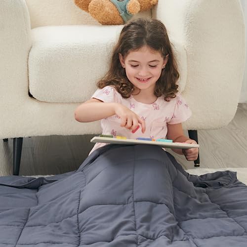 Grey throw weighted blanket 41 by 60 inches — photo 4