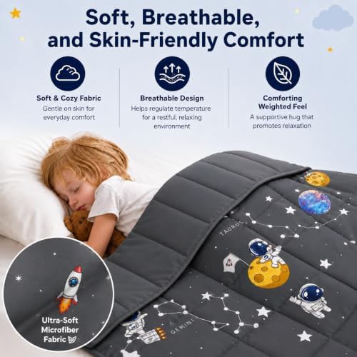 Space theme kids cooling blanket — photo 4