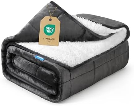 Sherpa fleece fuzzy winter weighted throw