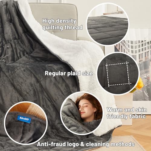Sherpa fleece fuzzy winter weighted throw — photo 5