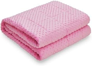 Pink minky weighted throw blanket 10 lbs — photo 3