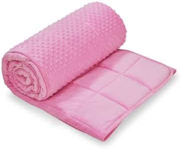 Pink minky weighted throw blanket 10 lbs — photo 4
