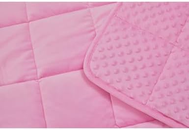 Pink minky weighted throw blanket 10 lbs — photo 5