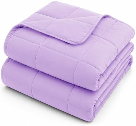 Twin cooling microfiber weighted blanket with glass beads