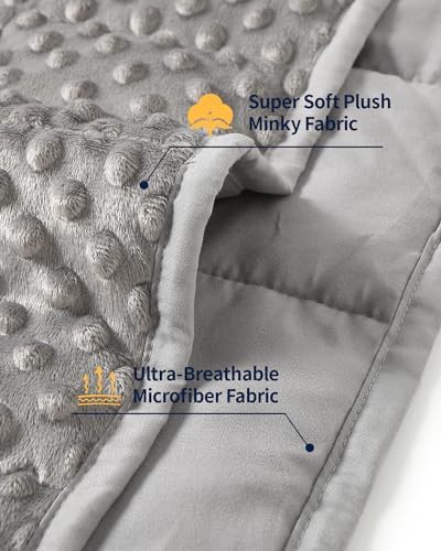 Cooling reversible queen 15 lbs weighted blanket — photo 3